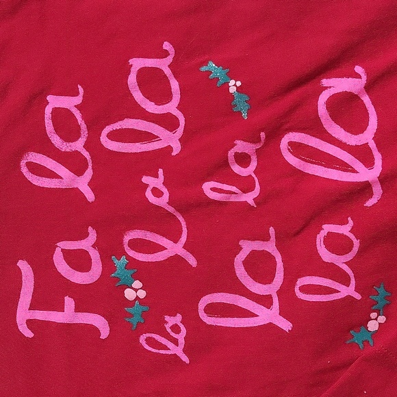 CHRISTMAS OSH KOSH Girl's red long sleeve shirt size 6 - Picture 2 of 4